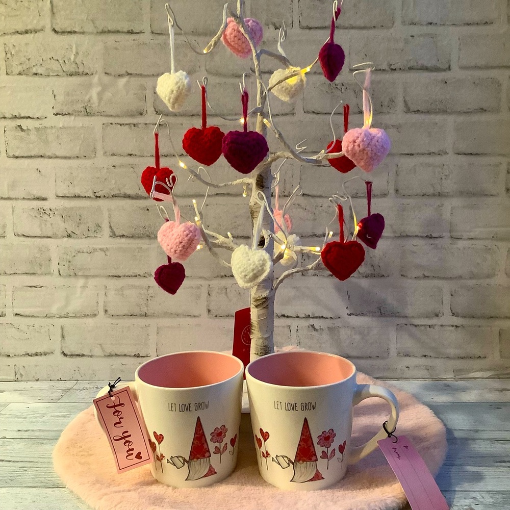 Sheffield Home Set of 2, Ceramic Gnome Valentine Mugs